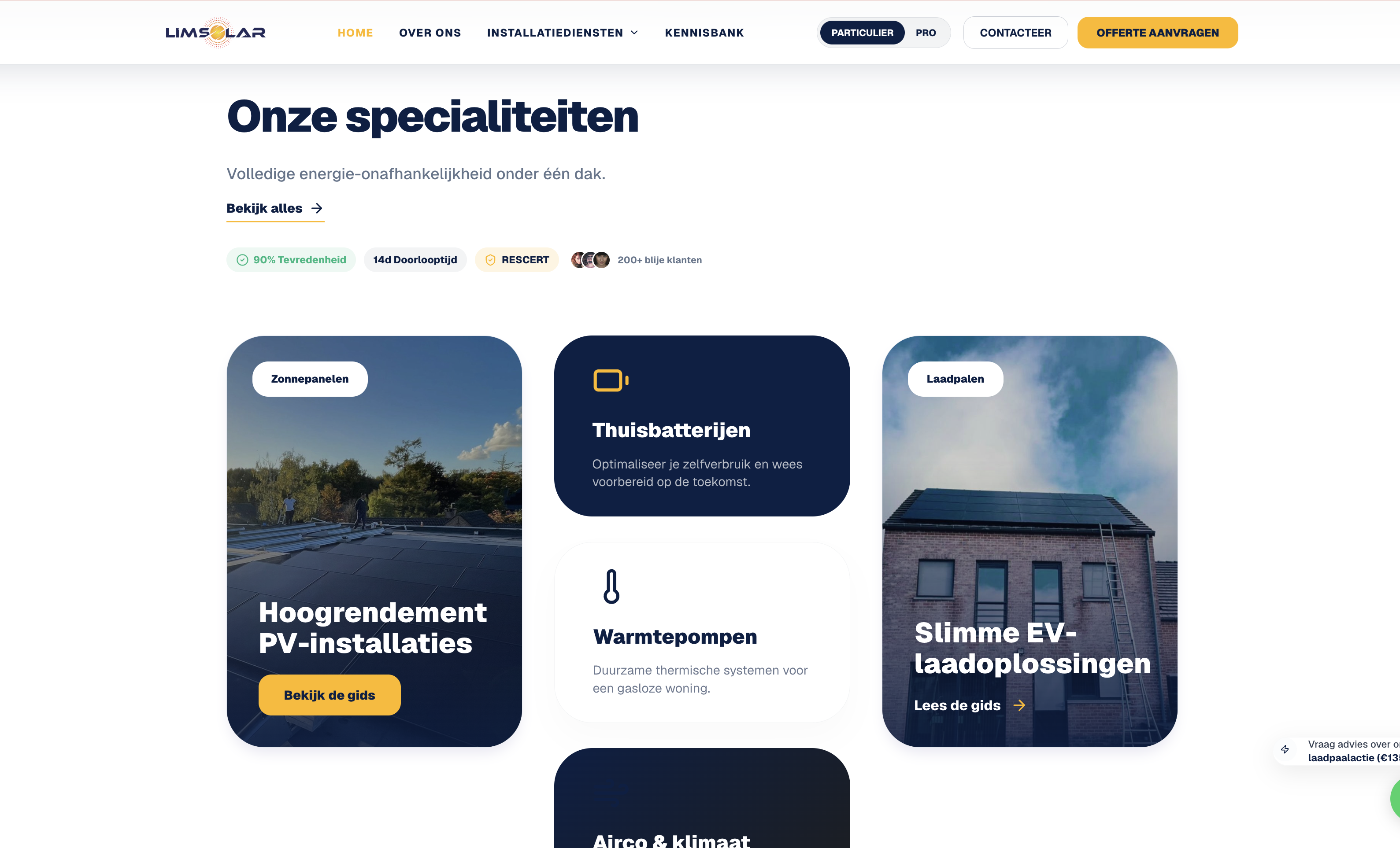 Duidelijke dienstenpagina's ontworpen voor maximale conversie